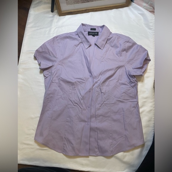 Jones New York Tops - Jones New York collection platinum non-iron size 12 purple button up blouse
